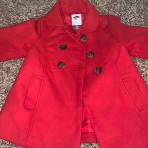 Beautiful red size 4t Old Navy pea coat